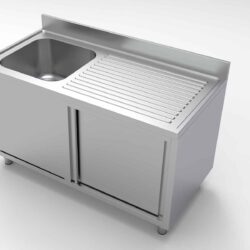 CS700 Dřezový stůl dveře levé 1400