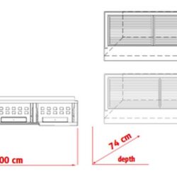 Gril na dřevěné uhlí PEVA B Top 200