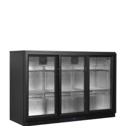 Minibar prosklené křídlové dveře BA31S-3