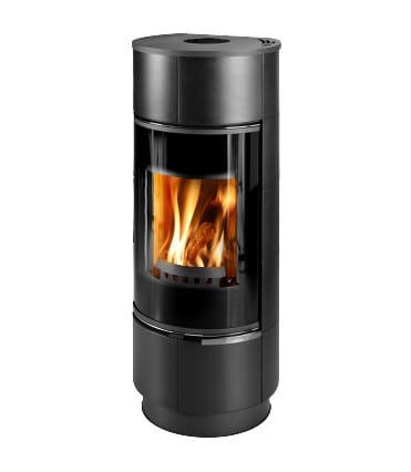 Krbové kachle ATIKA PLUS keramika čierna-matná s akumuláciou, čierny lak – Obrázok 2