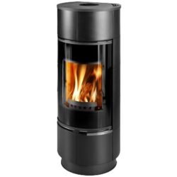 Krbová kamna ATIKA PLUS keramika černá-matná s akumulací, černý lak