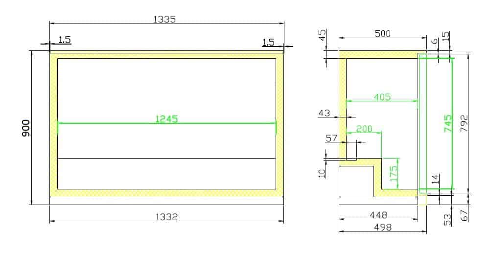 Minibar CS 7455A 131 černý