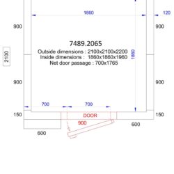 Mrazící box CS 2100x2100x2200 - 120 MM