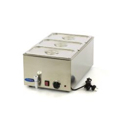 Bain Marie s kohoutkem - včetně sady 3 x 1/3 GN