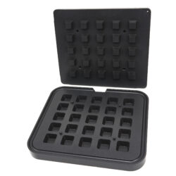 Forma na tartaletky - čtvercová - 39/29 mm - 25 kusů