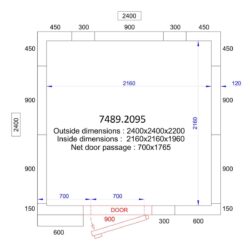 Mrazící box CS 2400x2400x2200 - 120 MM