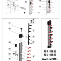 Nástěnný držák talířů CS 21