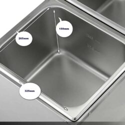 Elektrická vodní lázeň výpusť 4 x GN1/2