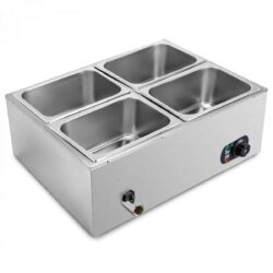 Elektrická vodní lázeň výpusť 4 x GN1/2