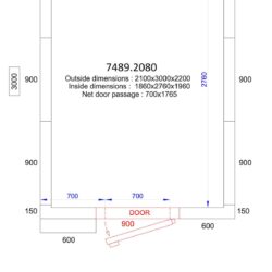 Mrazící box CS 2100x3000x2200 - 120 MM