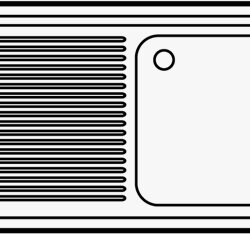 Dřezový stůl CS600 7452 1200 pravý