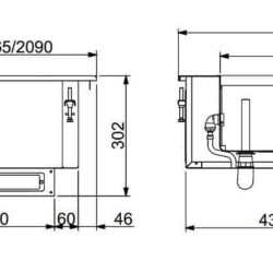 Vestavná vodní lázeň automat. Plnění vody CS 2/1