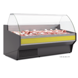 Pultová obslužná vitrína CVE-10-C-TF-10 ventilovaná 1m