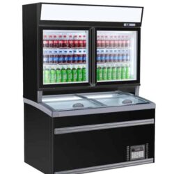 Mrazící stěna 145,4 cm černá