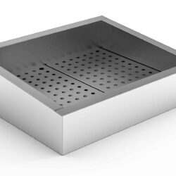 Zásobník na drcený led vestavný 2/1 GN AISI 304