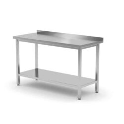 Přístěnný pracovní stůl s polici, HENDI, 120x70x85cm