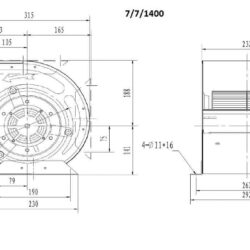 Ventilátor CS 7225A 7/7/1400