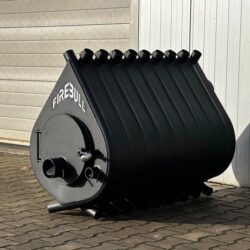 Teplovzdušná kamna Firebull S18 , 45kW/900m3 Prosklená