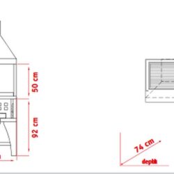 Kombinovaný gril na dřevěné uhlí PEVA Combi BG 150