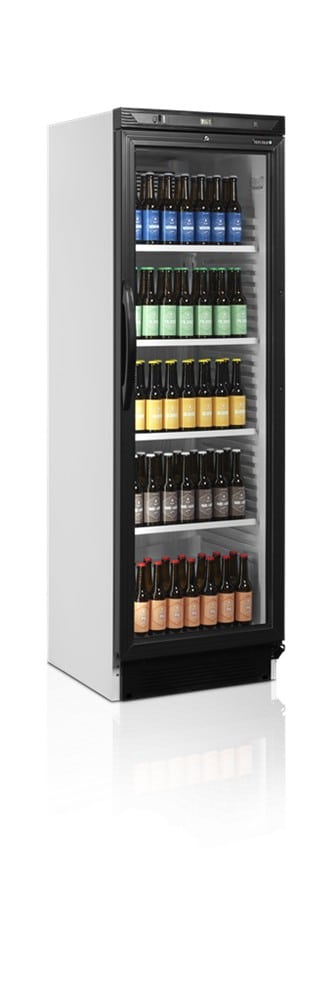 Chladicí skříň prosklené dveře TEFCOLD CEV 425 1 LED