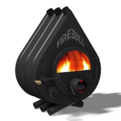 Teplovzdušná kamna Firebull S6 ,11kW/230m3 Prosklená