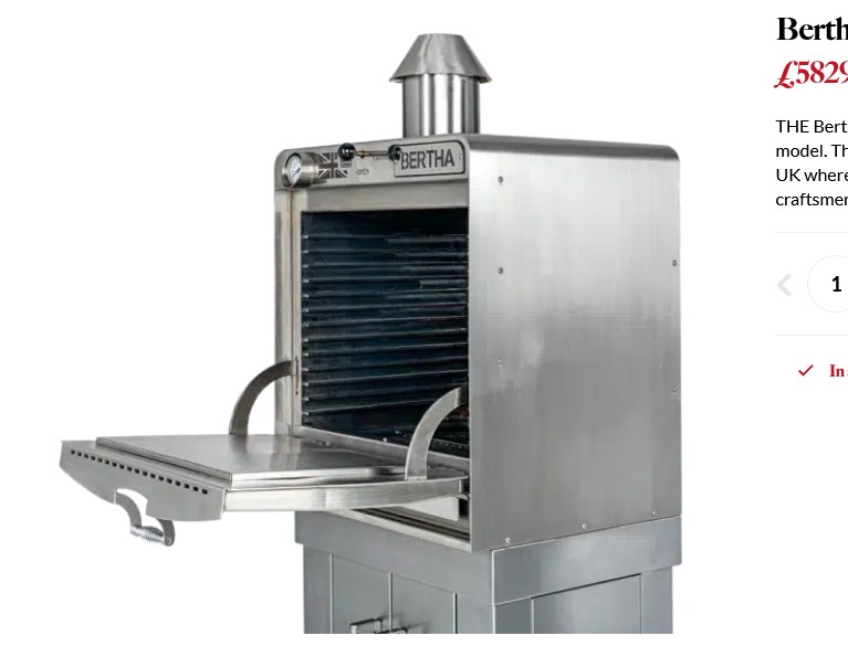 Bertha Professional X+ gril-pec-udírna