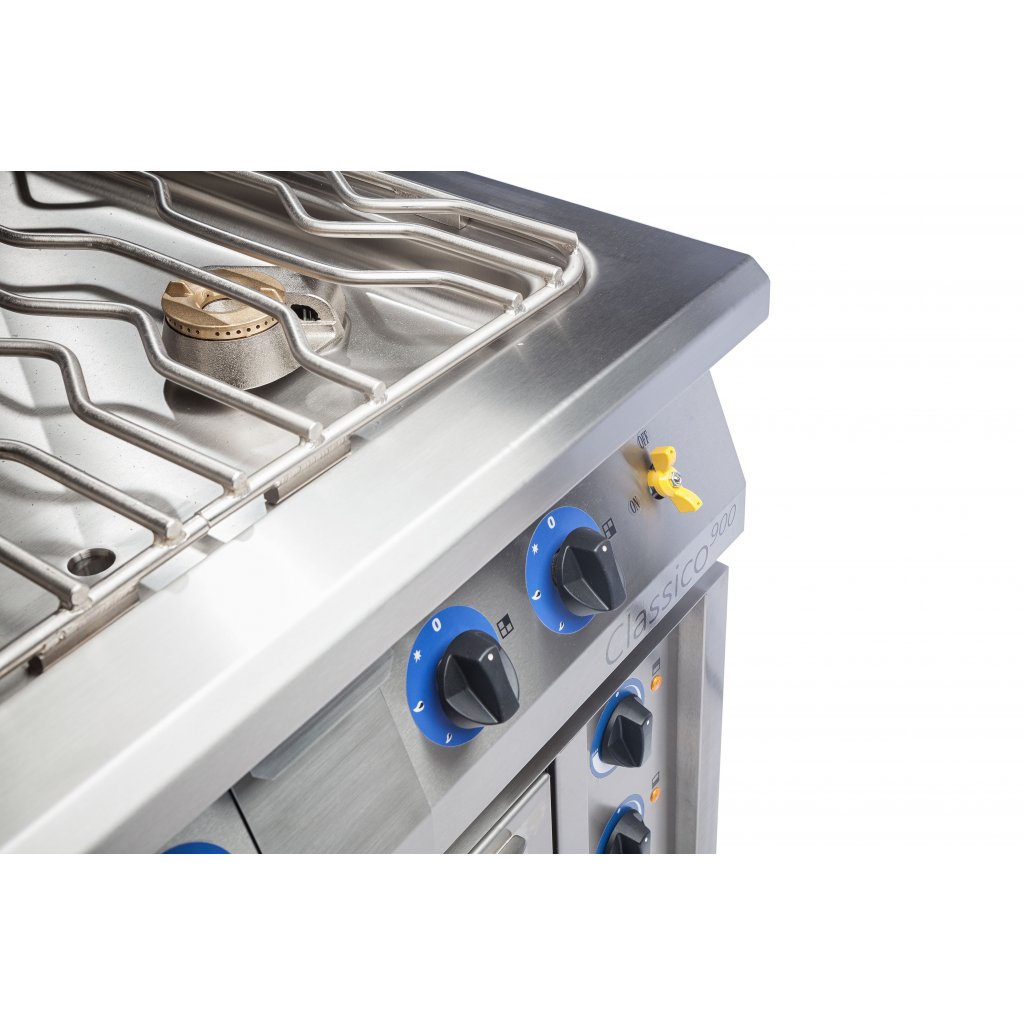 ALBA GC-4/900 Plynový sporák - 4 horákový DS dvierka a police PB – Obrázok 6