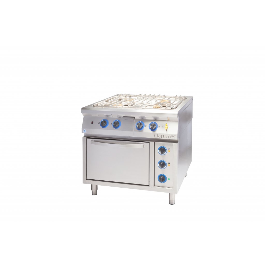 ALBA GC-4/900 Plynový sporák - 4 horákový DS dvierka a police PB – Obrázok 4