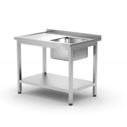 Jednoduchý dřezový stolek s policí, HENDI, Vpravo