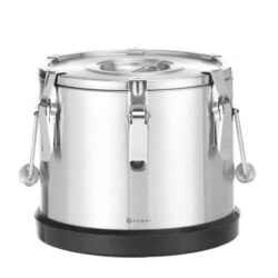 Nerezová termoska Kitchen Line pro přepravu potravin, HENDI, Kitchen Line, 10L, Stříbrná, ø300x(H)270mm