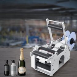 Poloautomatický stroj na etiketování kulatých lahví, 50ks/min, 20-120mm