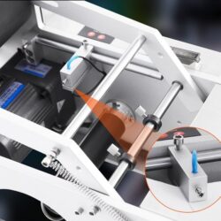 Poloautomatický stroj na etiketování kulatých lahví, 50ks/min, 20-120mm