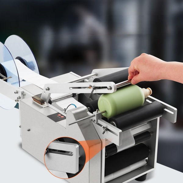 Poloautomatický stroj na etiketovanie okrúhlych fliaš, 50ks/min, 20-120mm – Obrázok 16