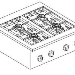 Plynový vařič CS4 BU. 18 kW