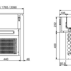 Vestavná chladící  deska CS 4/1 - 160MM
