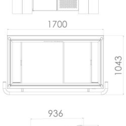 Chlazený rybí pult CS
