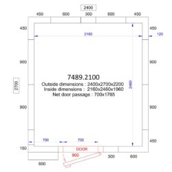 Mrazící box CS 2400x2700x2200 - 120 MM