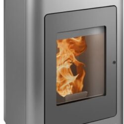 Kamna na pelety HSP 1.17 II, šedá/černá