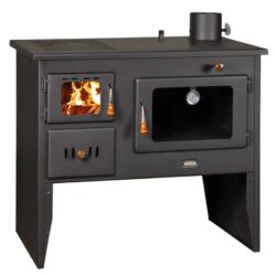 Sporák na tuhá paliva s teplovodním výměníkem PRITY W12 1P41, pravá