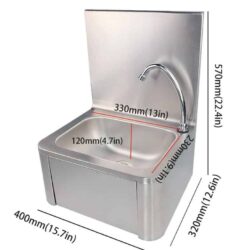 Závěsné nerez umyvadlo se zadní stěnou