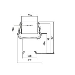 Chladící ostrov samoobslužný CV-IS10-190 otevřený