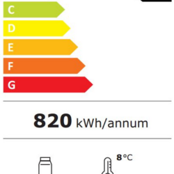 Chladnička CS 7450A 0562 prosklená