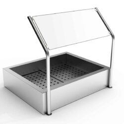 Skleněný kryt pro zásobník CS 3/1 GN samoobslužný