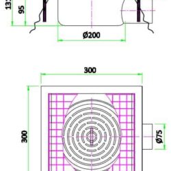 Podlahová kanálová mřížka CS300
