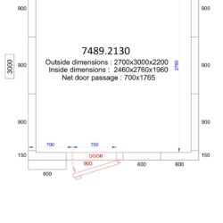 Mrazící box CS 2700x3000x2200 - 120 MM