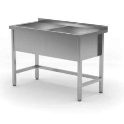 Mycí stůl s dvoudřezem, HENDI, Profi Line, 120x60x85cm
