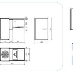 Monobloková nástěnná chladící jednotka CS 11-20 M3