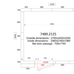 Mrazící box CS 2700x2400x2200 - 120 MM