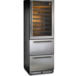 Ventilovaná vinotéka s chladicími zásuvkami DW 190 SILVER