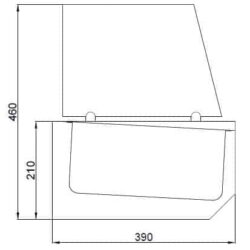 Chladící nástavba CS 155cm 6xGN1/3 Pro Line